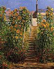 The Steps at Vetheuil by Claude Monet